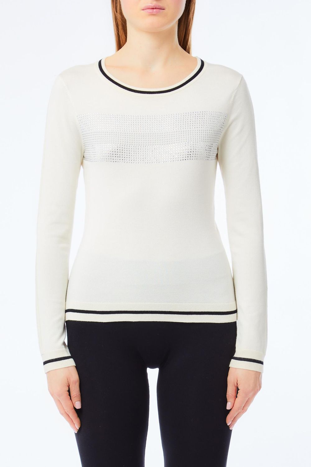 PULL VAN LIU JO TF5209-MS49I 03N76 B.CO LATTE/NERO