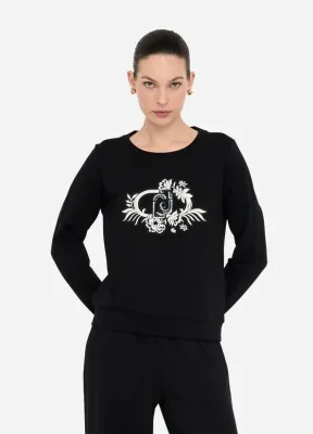 SWEATER VAN LIU JO TF5097-FS090 03N66 NERO/BIANCO LATTE