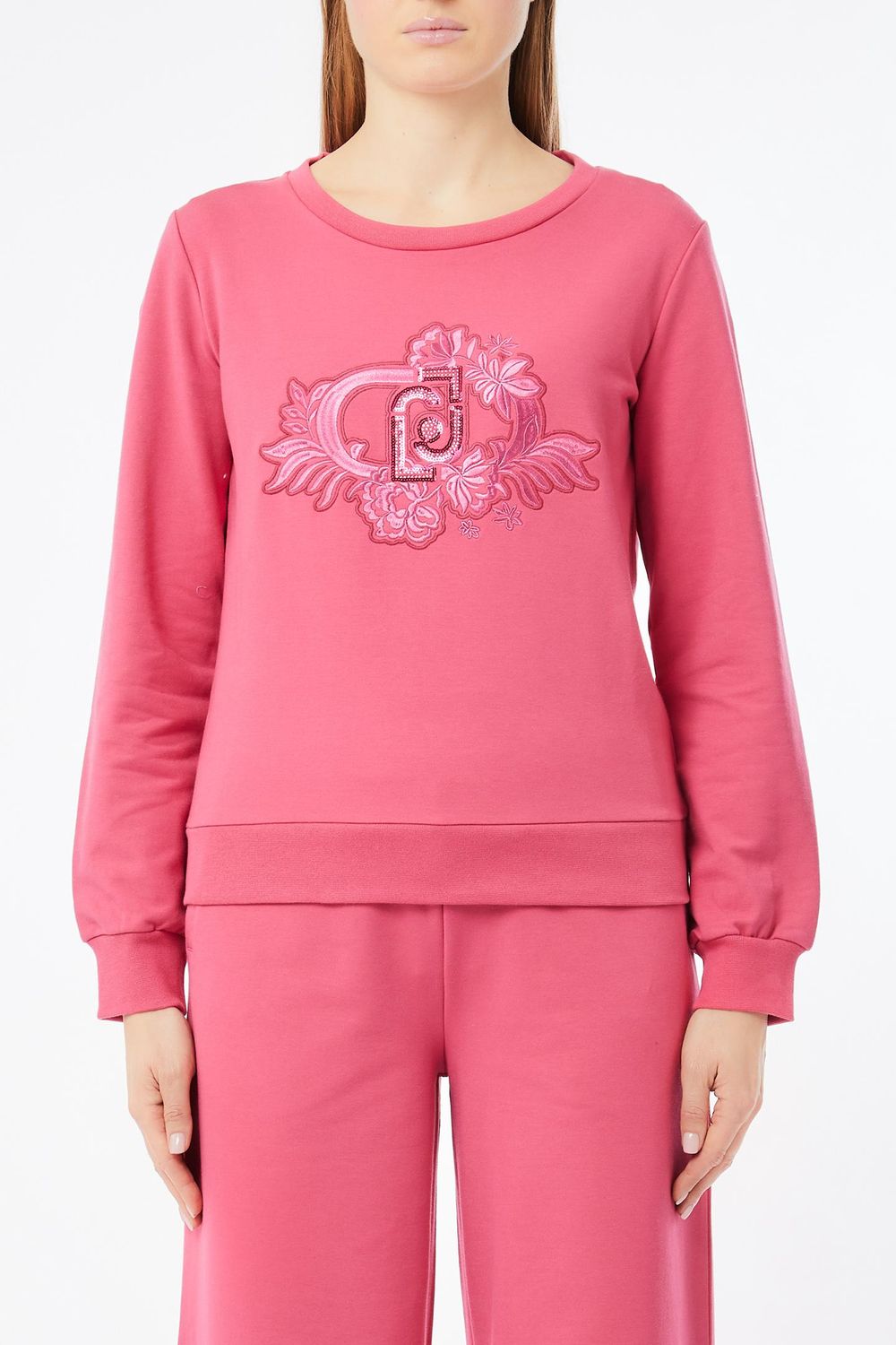 SWEATER VAN LIU JO TF5097-FS090 71831 STRONG CHERRY