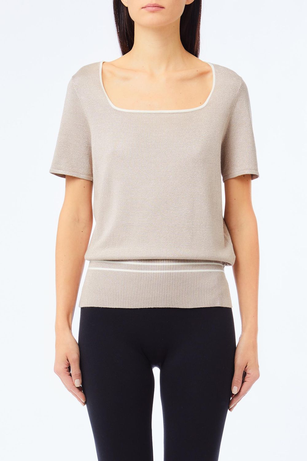 PULL VAN LIU JO TF5025-MS49I A4344 CHAMPAGNE LUX/BCO LA