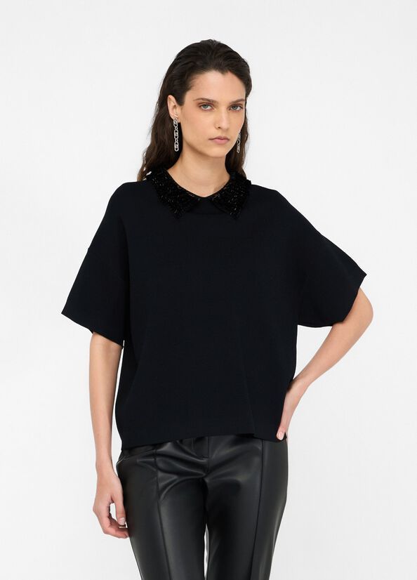 PULL VAN LIU JO CF5038-MS55N 22222 NERO