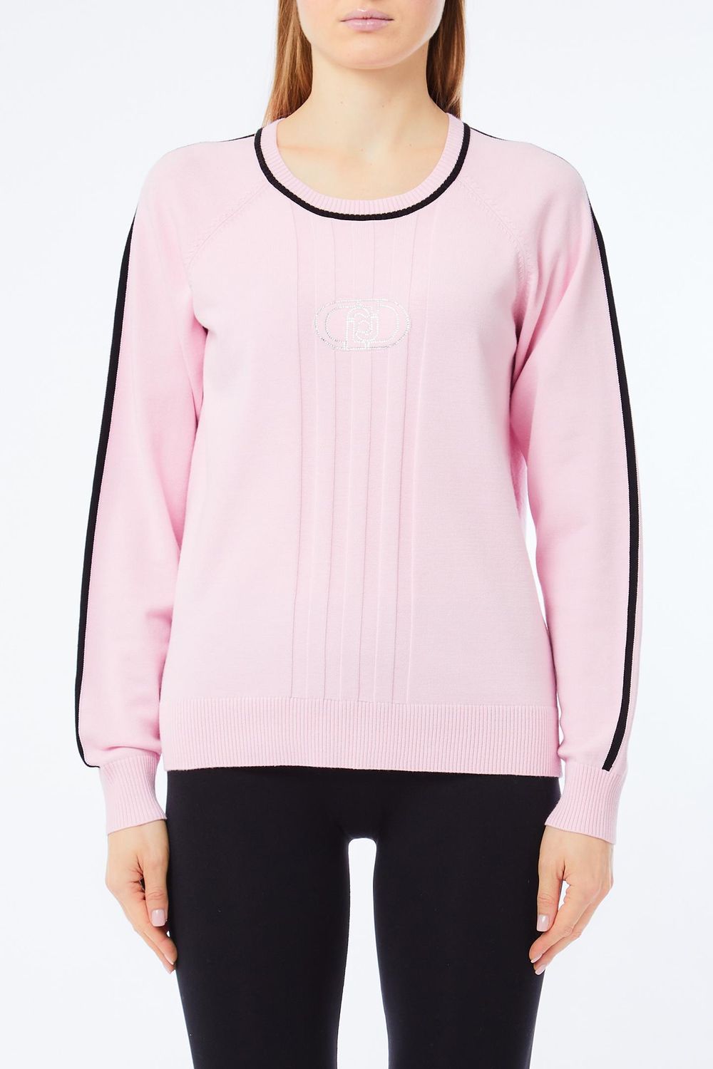 PULL VAN LIU JO TF5078-MS63L B3649 PINK LADY/NERO