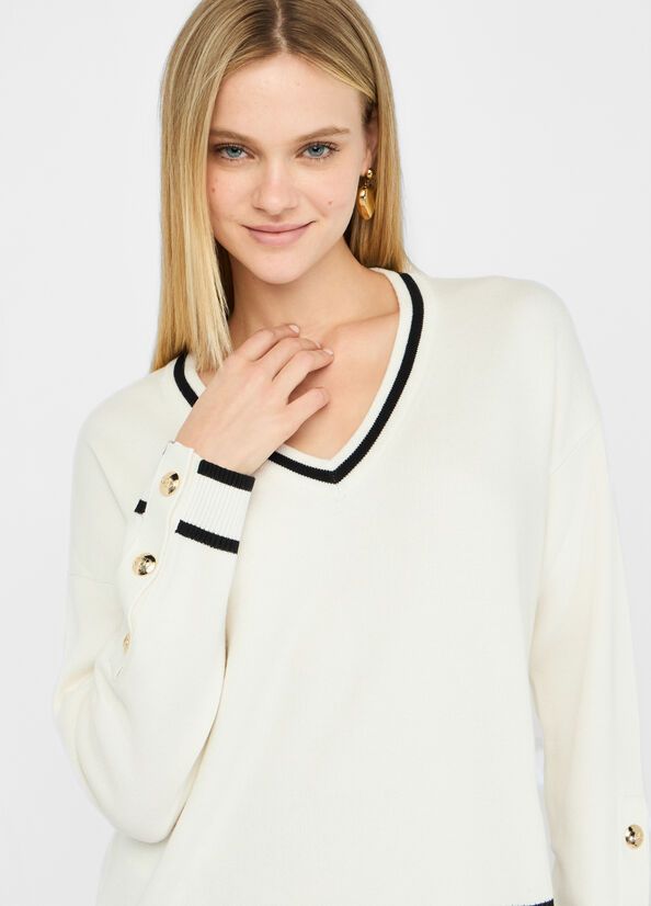 PULL VAN LIU JO TF5229-MS59L 03N76 B.CO LATTE/NERO