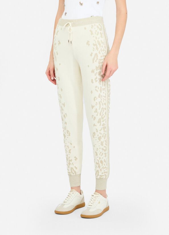 BROEK VAN LIU JO TF5174-MS49I A4351 BCO LATTE/L.GOLD LUX