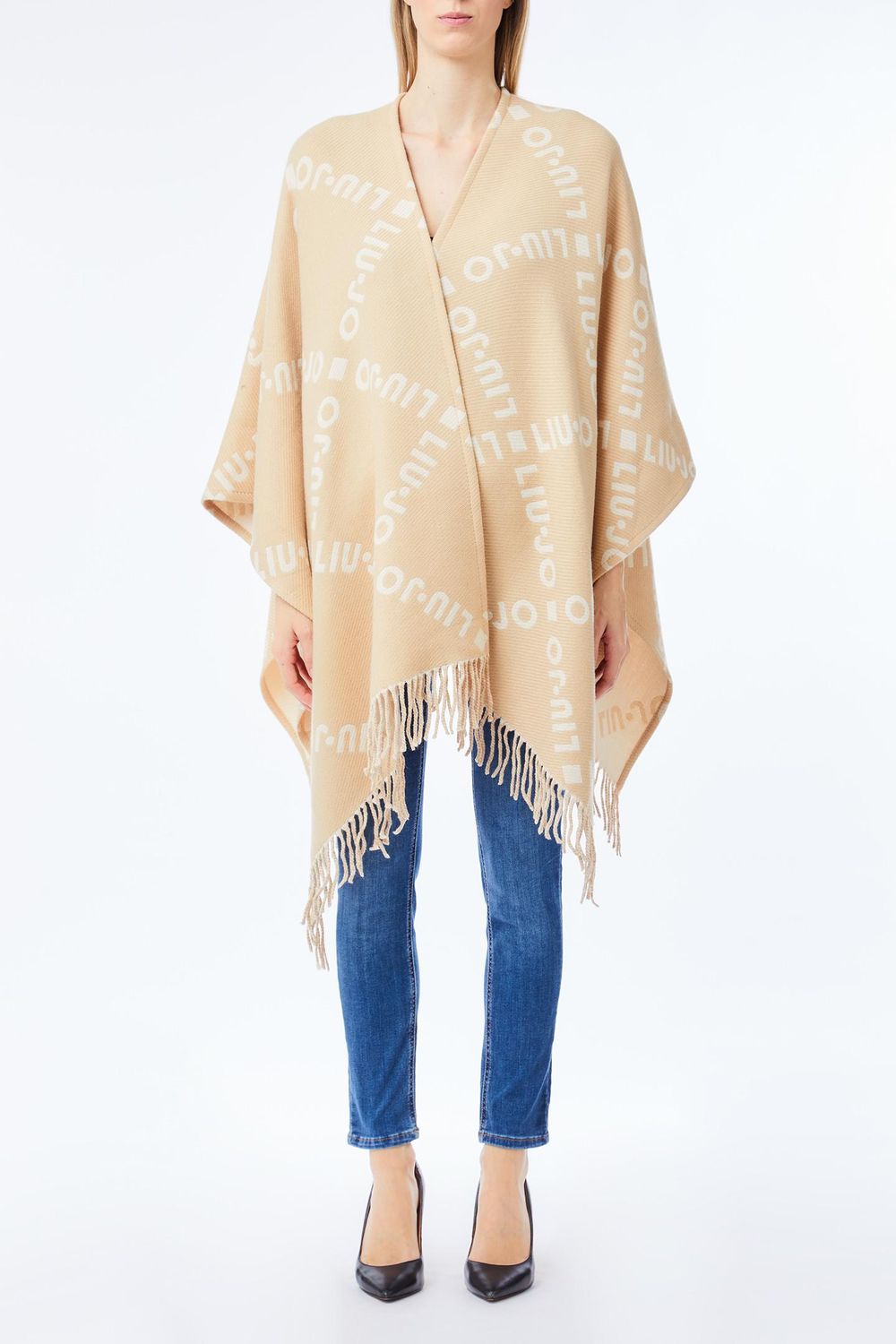 PONCHO VAN LIU JO 2F5033-T0300 30003 OAT MILK