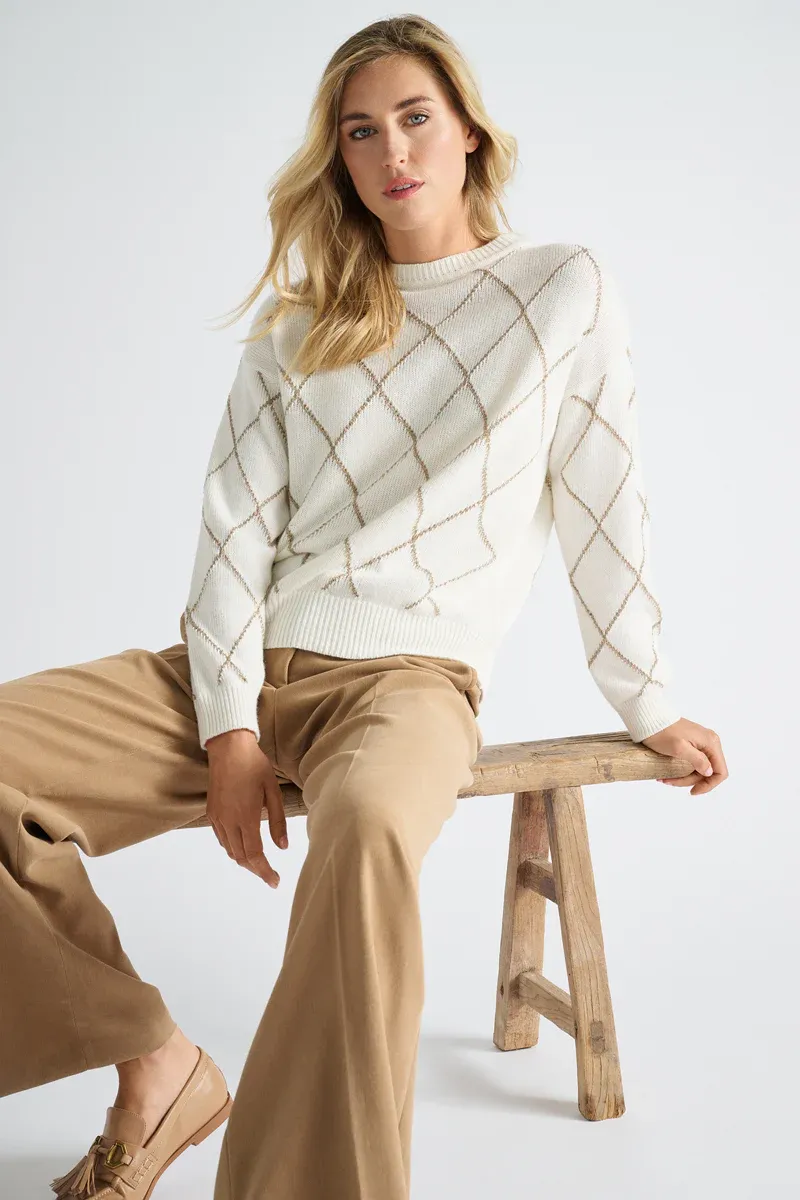 PULL VAN MARIE MERO PU99/CRE CREAM