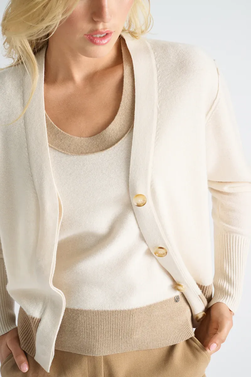 PULL VAN MARIE MERO PU43/IVO+WAL IVOOR/WALNUT