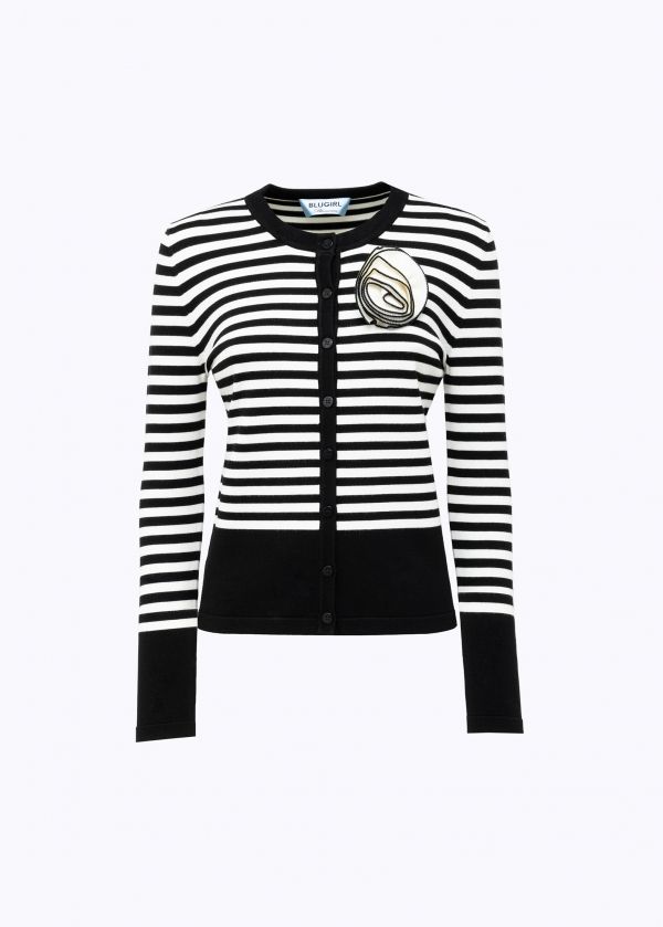 GILET VAN BLUGIRL RF4100 MS99E Z9529 NERO/CHALK