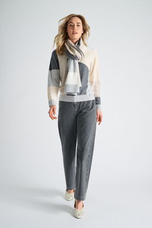 SJAAL VAN MARIE MERO SC83/GRE+BEI+ANT GREY/BEIGE