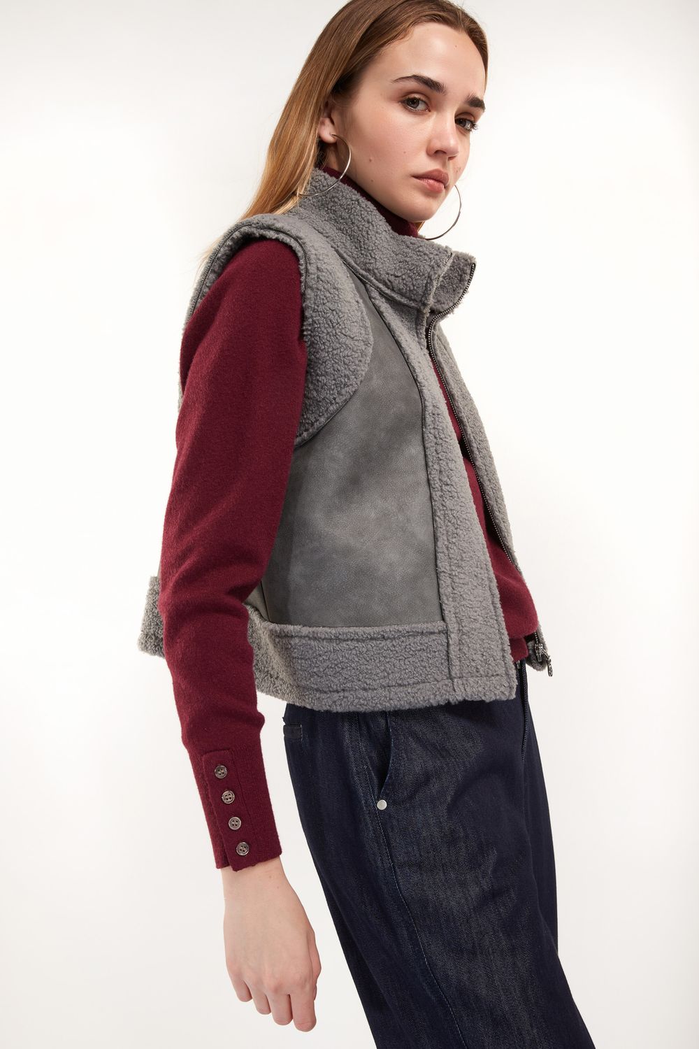 VEST VAN SENSO S1986VT/R OZANNE. GREY