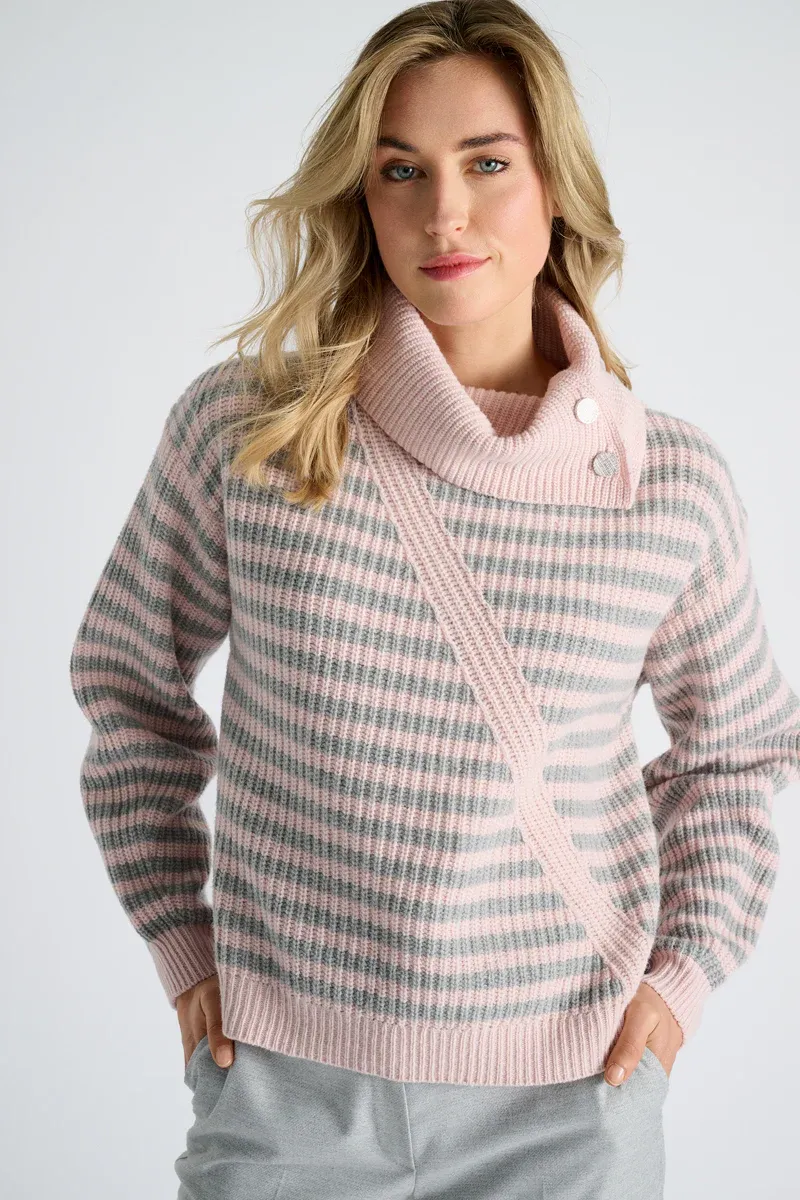 PULL VAN MARIE MERO PU41/ROS+GRE ROSE/GREY