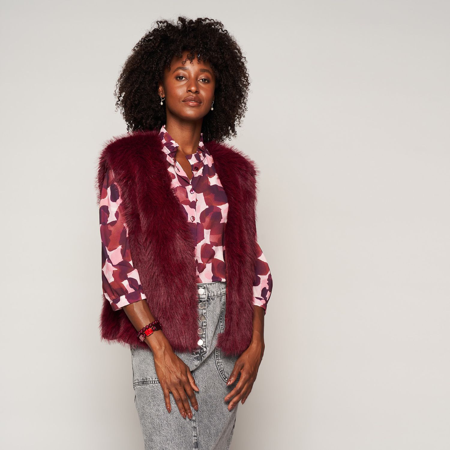 VEST ZONDER MOUWEN VAN GREEN ICE TEMBISA  Bordeaux