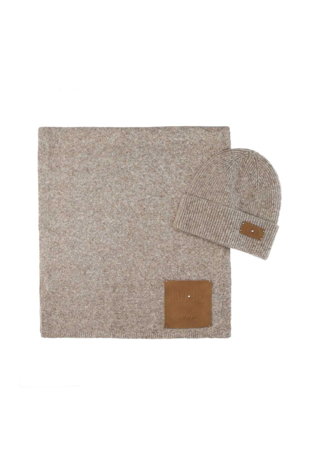 MUTS EN SJAAL VAN LIU JO 2F5014-M0300 71105 DESERT TAUPE