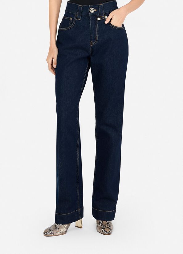 BROEK VAN LIU JO CF5110-D5028 78945 DEN.BLU SCURO WASH