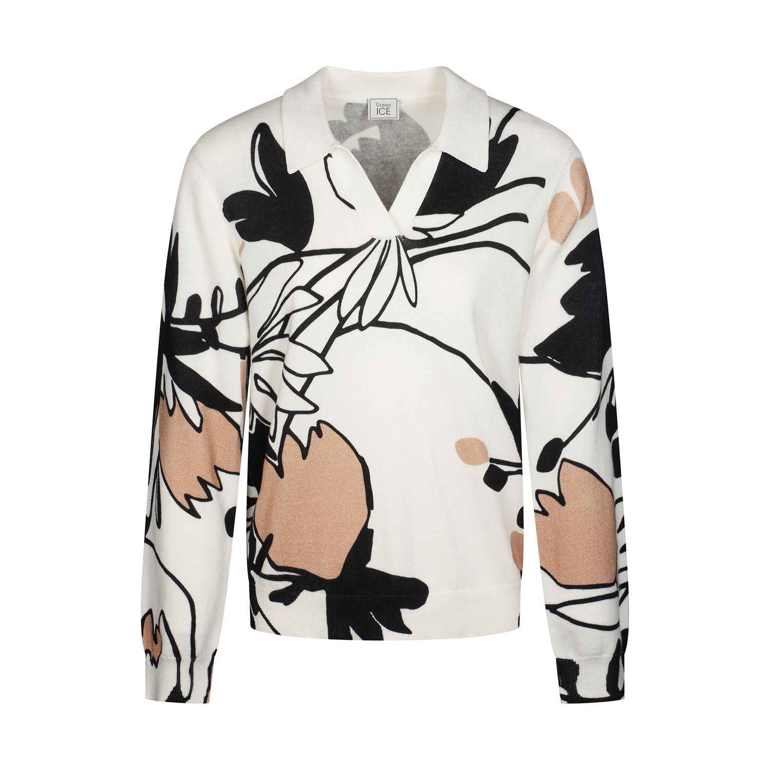 PULL VAN GREEN ICE ARGOLIS  Ecru
