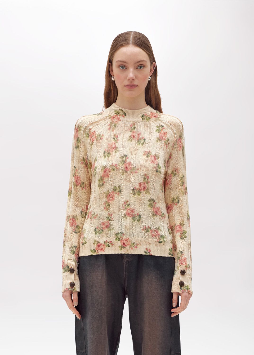 PULL VAN BLUGIRL RF5187 MA51I P9073 Sweet rose blossom