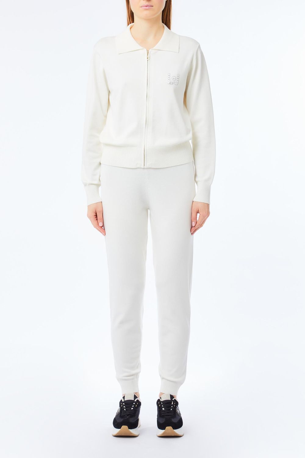 JOGGING VAN LIU JO TF5249-MS63L 10103 BIANCO LATTE