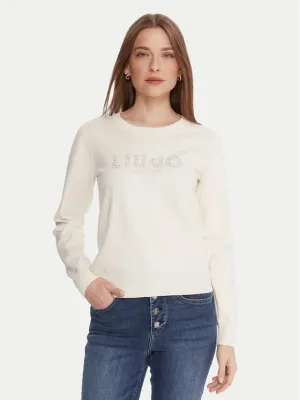 SWEATER VAN LIU JO TF5248-MS63L 10103 BIANCO LATTE