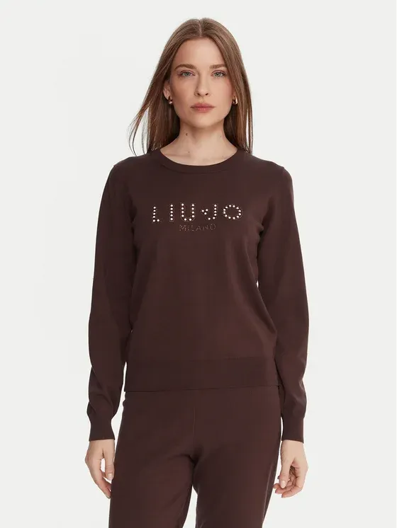 SWEATER VAN LIU JO TF5248-MS63L 90915 CIOCCOLATO