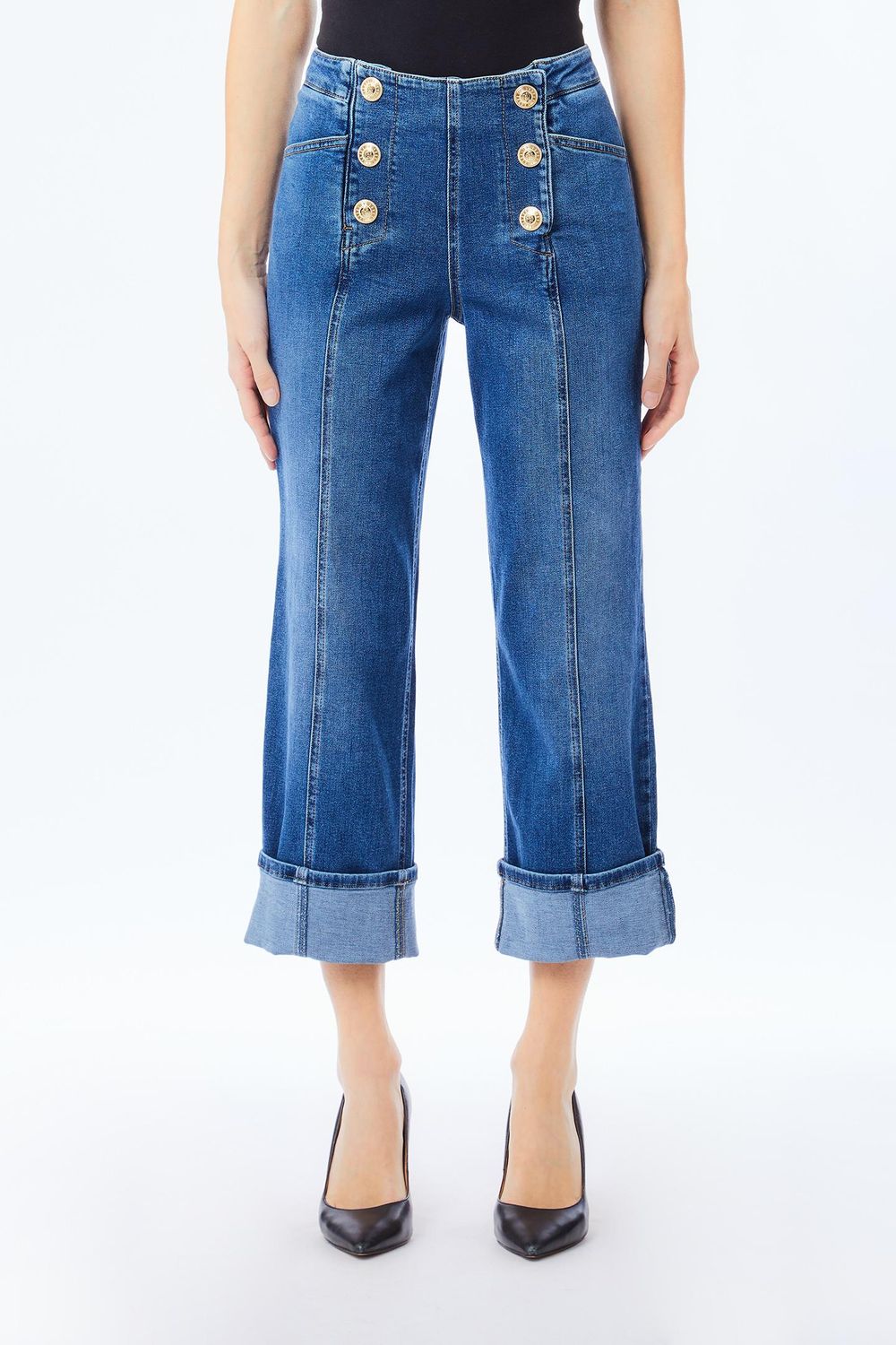 BROEK VAN LIU JO UF5157-D0276 78919 DENIM BLUE LOFTY WAS