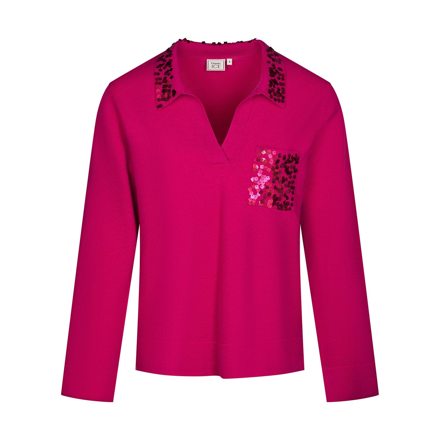 PULL VAN GREEN ICE ANSLIE  Fuchsia