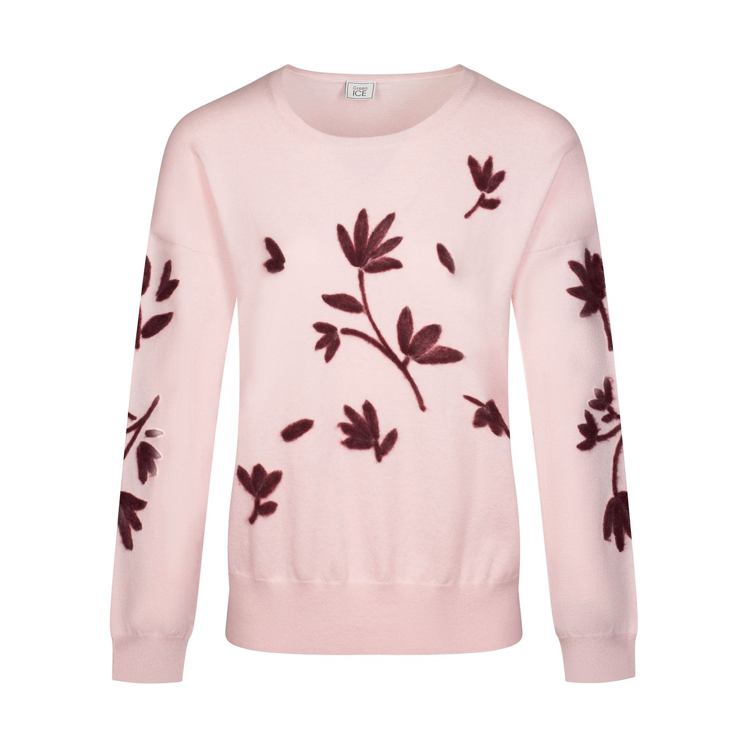 PULL VAN GREEN ICE CADETTE  old rose