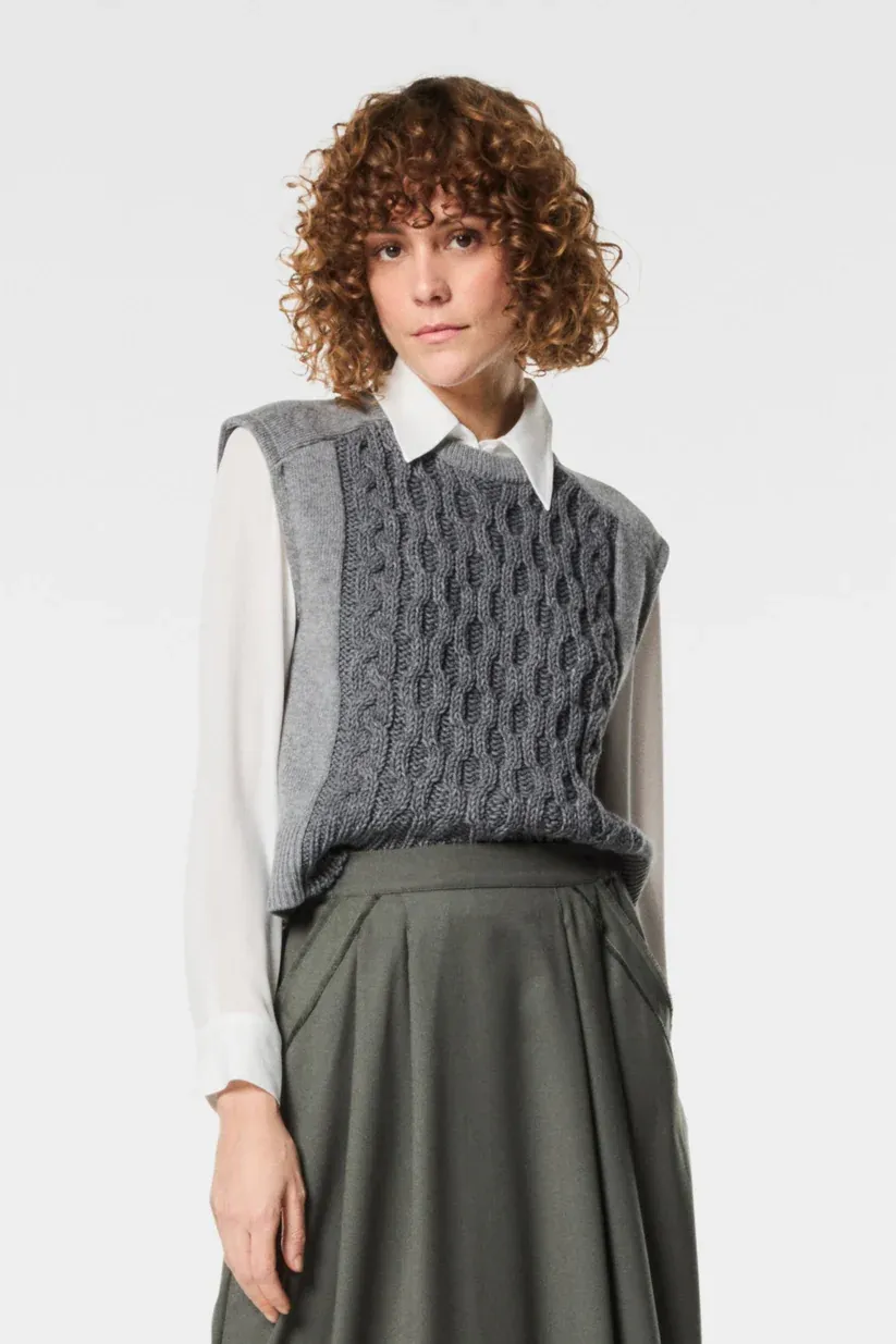 DEBARDEUR VAN NENETTE 40BB-MIKOL 0742 GRIGIO MEDIO