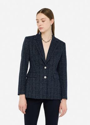 BLAZER VAN LIU JO MF5496-J4998 P9114 NAVEL BLUE/SILVER