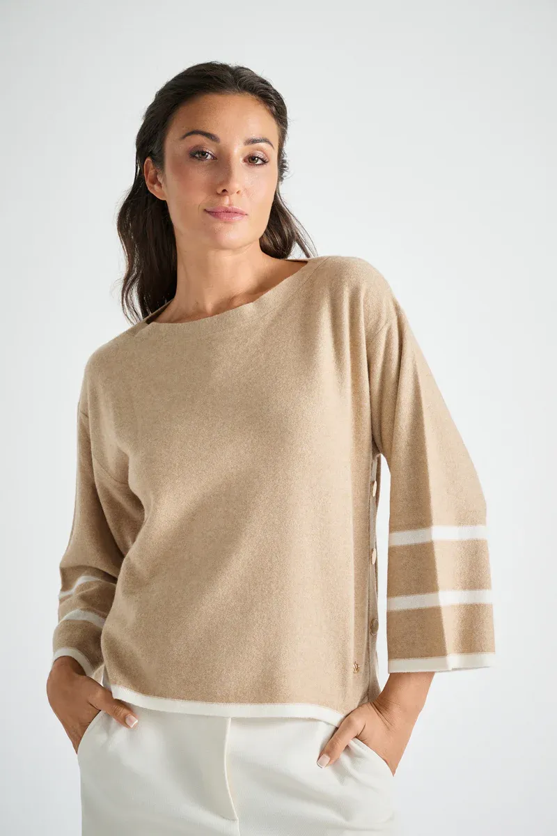 PULL VAN MARIE MERO PU51/WAL+CRE WALNUT+CREME