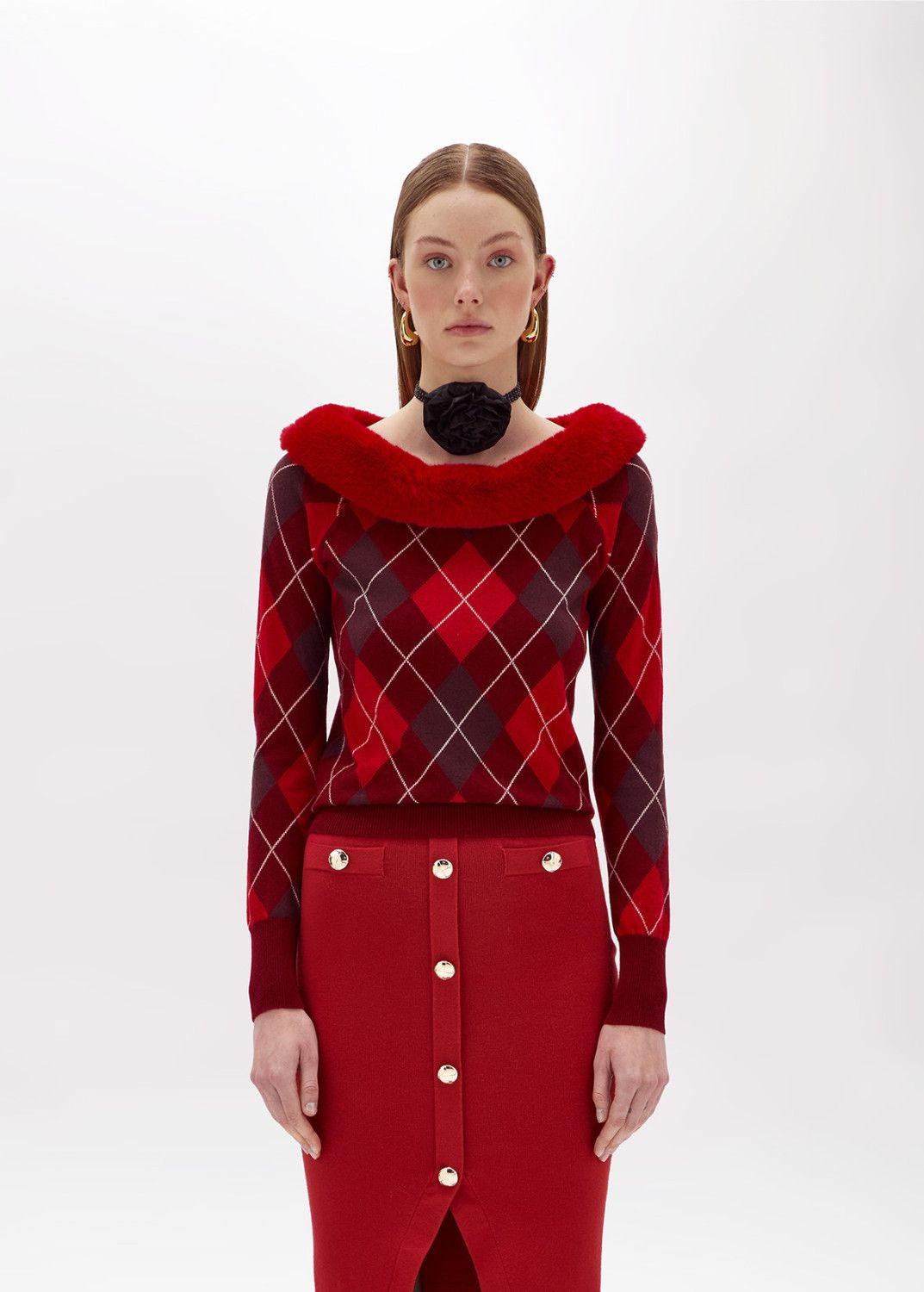 PULL VAN BLUGIRL RF4191 MS14G N9707 ROMBO CAPRIFOGLIO