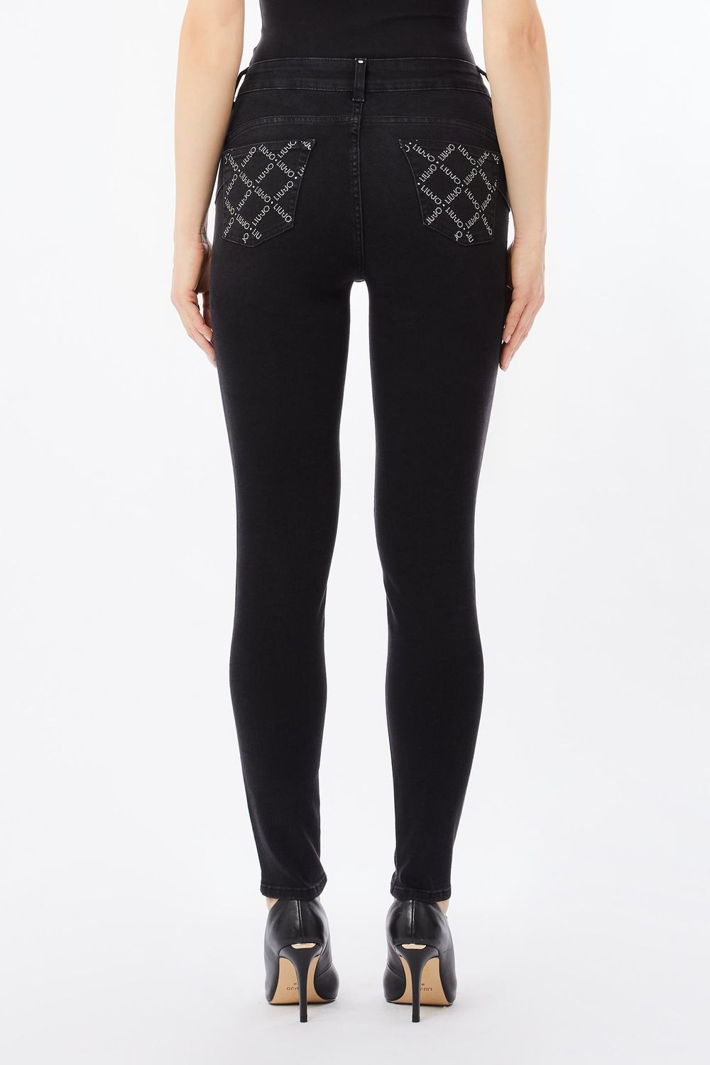 BROEK VAN LIU JO UF5013-D4615 87353 DEN.BLACK WINNER WAS