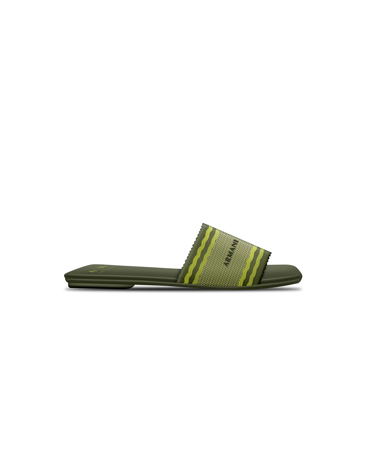 SANDALEN VAN ARMANI XW002569 AF22793 M7208 OLIVE+CRYSTAL CITRUS