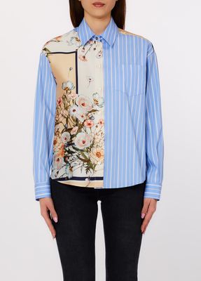 BLOES VAN LIU JO WA6383-T2555 P9547 BLU STR/BLOOM.SMALL