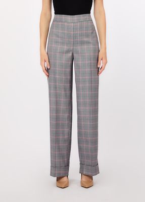 BROEK VAN LIU JO WA6133-T348A P9228 CHECK/PEACHES