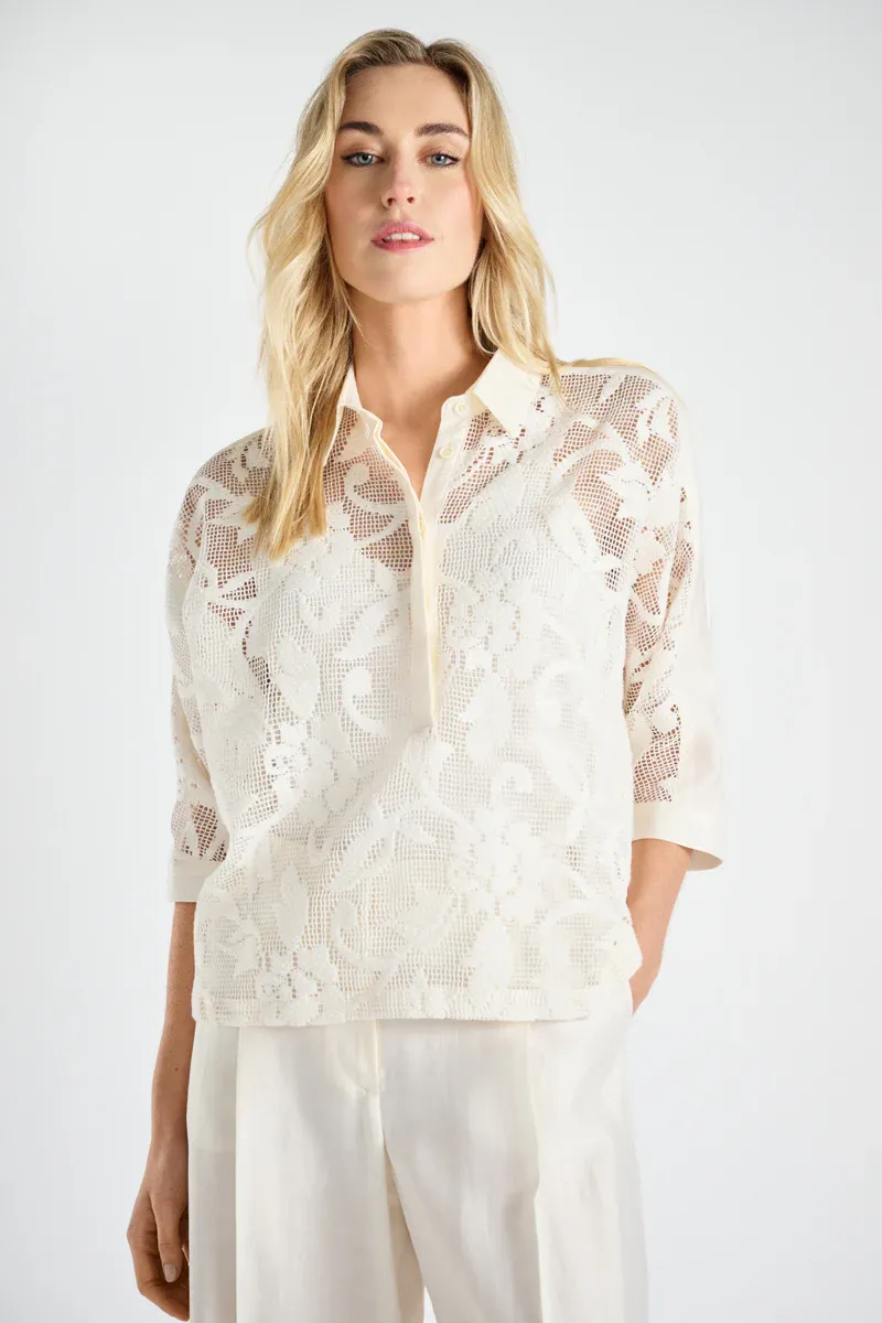 BLOES-TUNIEK VAN MARIE MERO TB12/513+160 ECRU