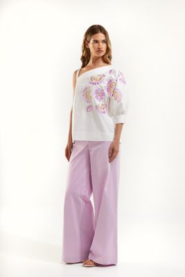 BROEK VAN SENSO S2313BK/X MEYSA LILAC