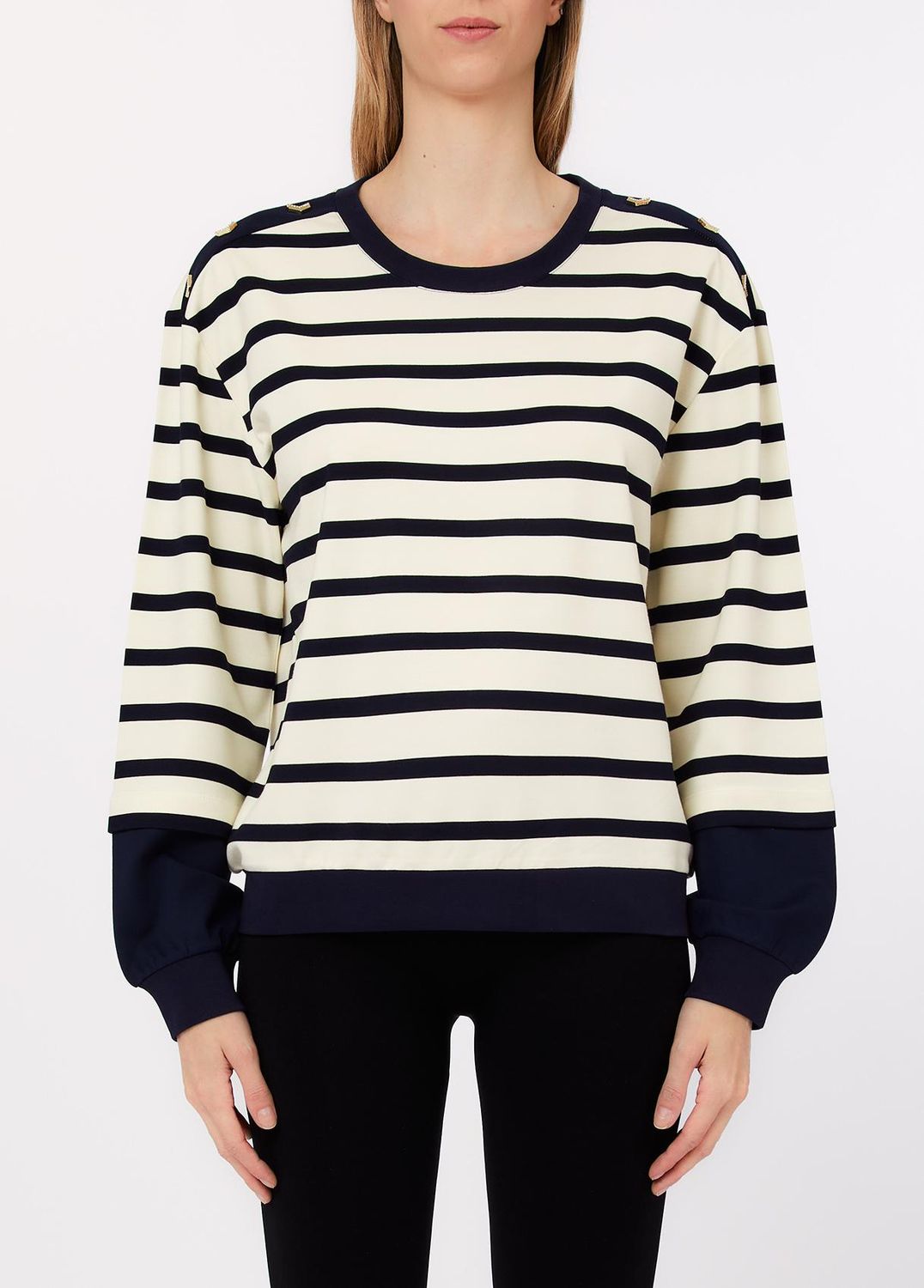 PULL VAN LIU JO TA6083-J3867 C3882 WH.MILK/NT.BLUE SKY