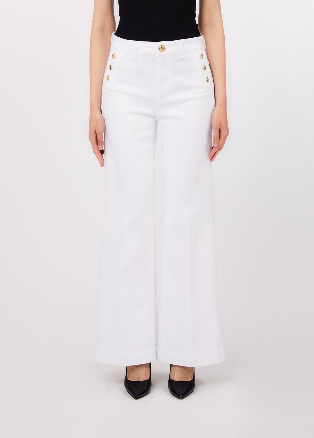 BROEK VAN LIU JO UA6162-T456A 11111 BIANCO OTTICO