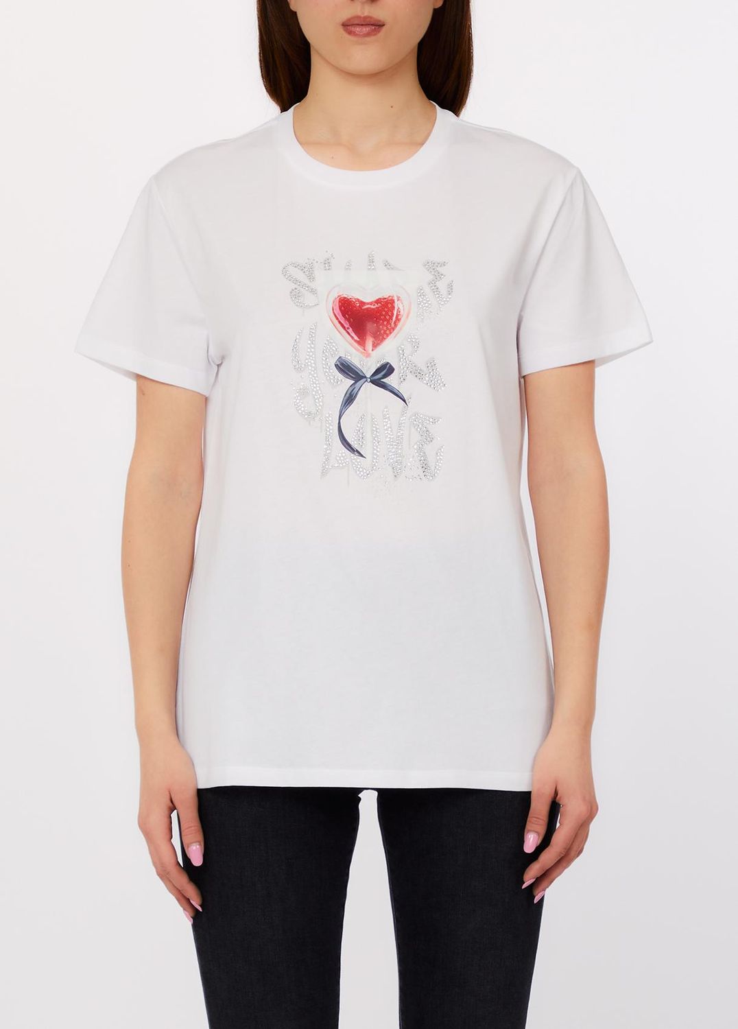 T-SHIRT VAN LIU JO WA6163-JS904 P9273 BCO LOLLIPOP LIUJO