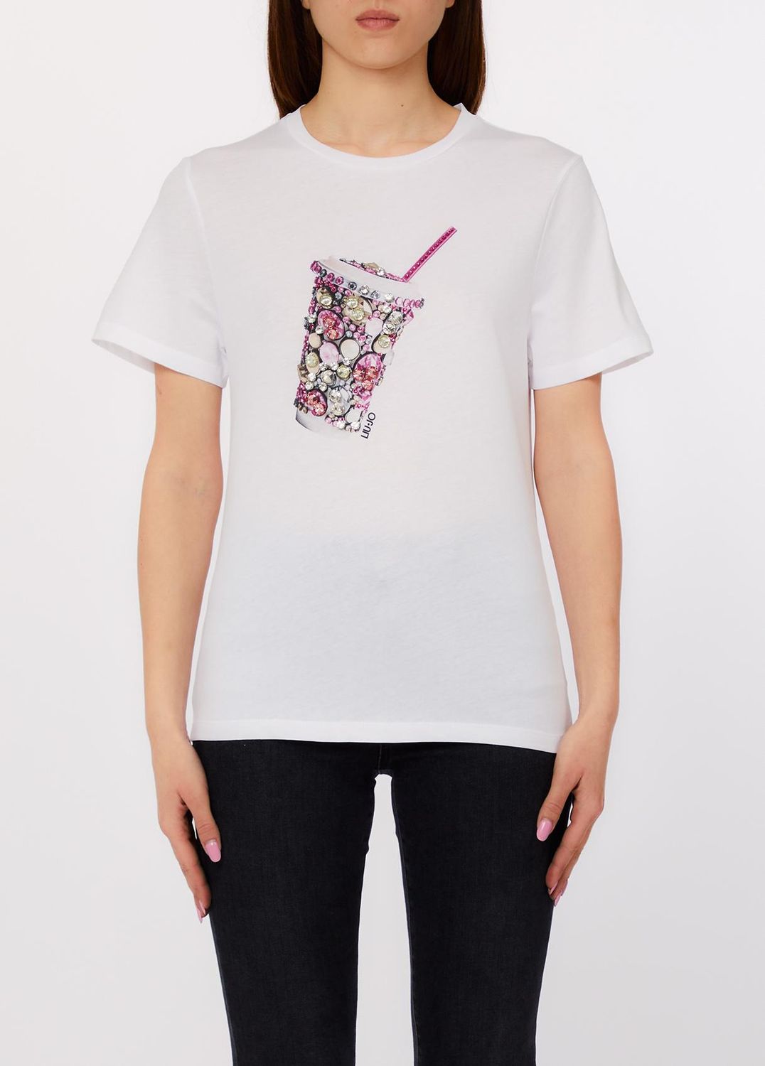 T-SHIRT VAN LIU JO WA6237-JS923 P9331 BCO MILKSHAKE LJ