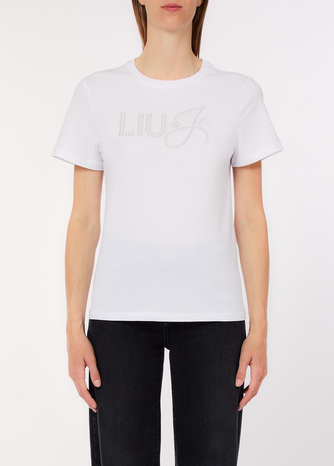 T-SHIRT VAN LIU JO WA6491-JS923 P9353 BCO LIUJO HOTFIXED
