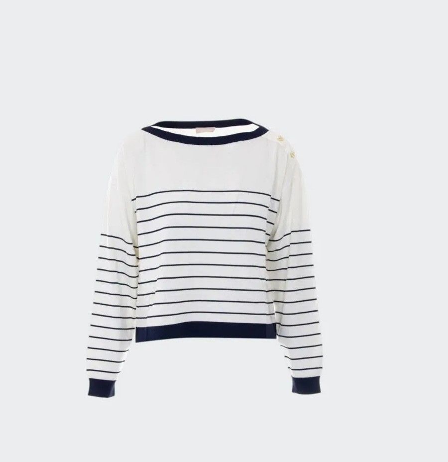 PULL VAN LIU JO TA6213-MS55N C3882 WH.MILK/NT.BLUE SKY