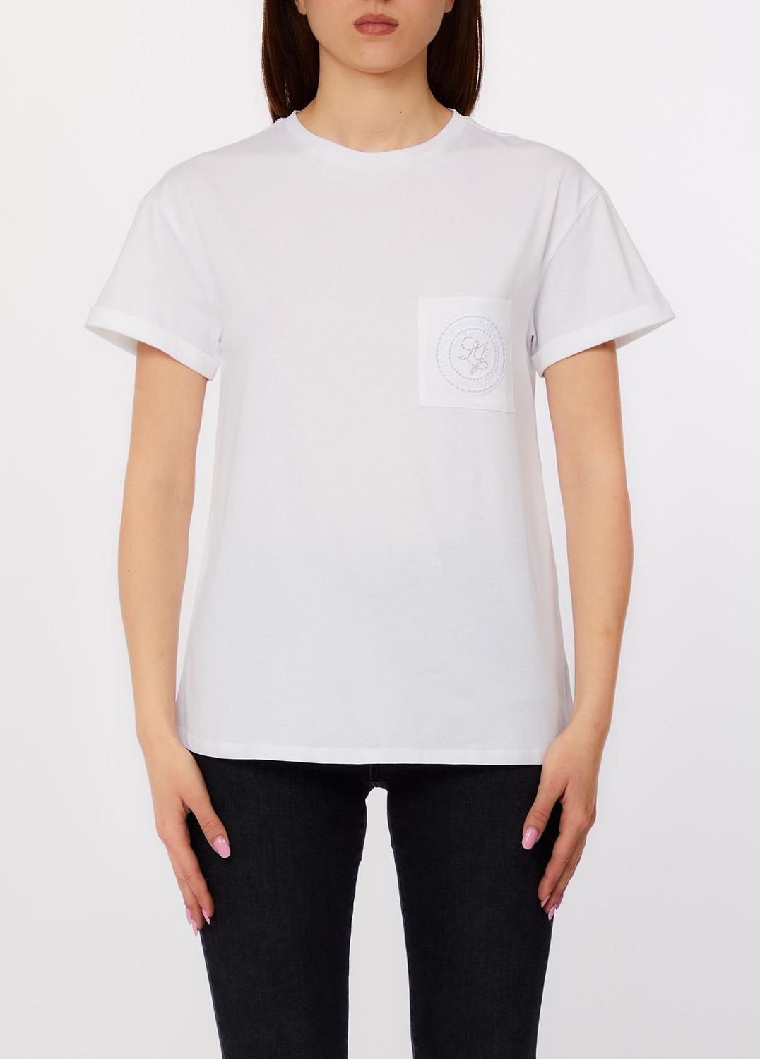 T-SHIRT VAN LIU JO WA6372-JS923 P9333 BCO LJ EMBR.FASHION