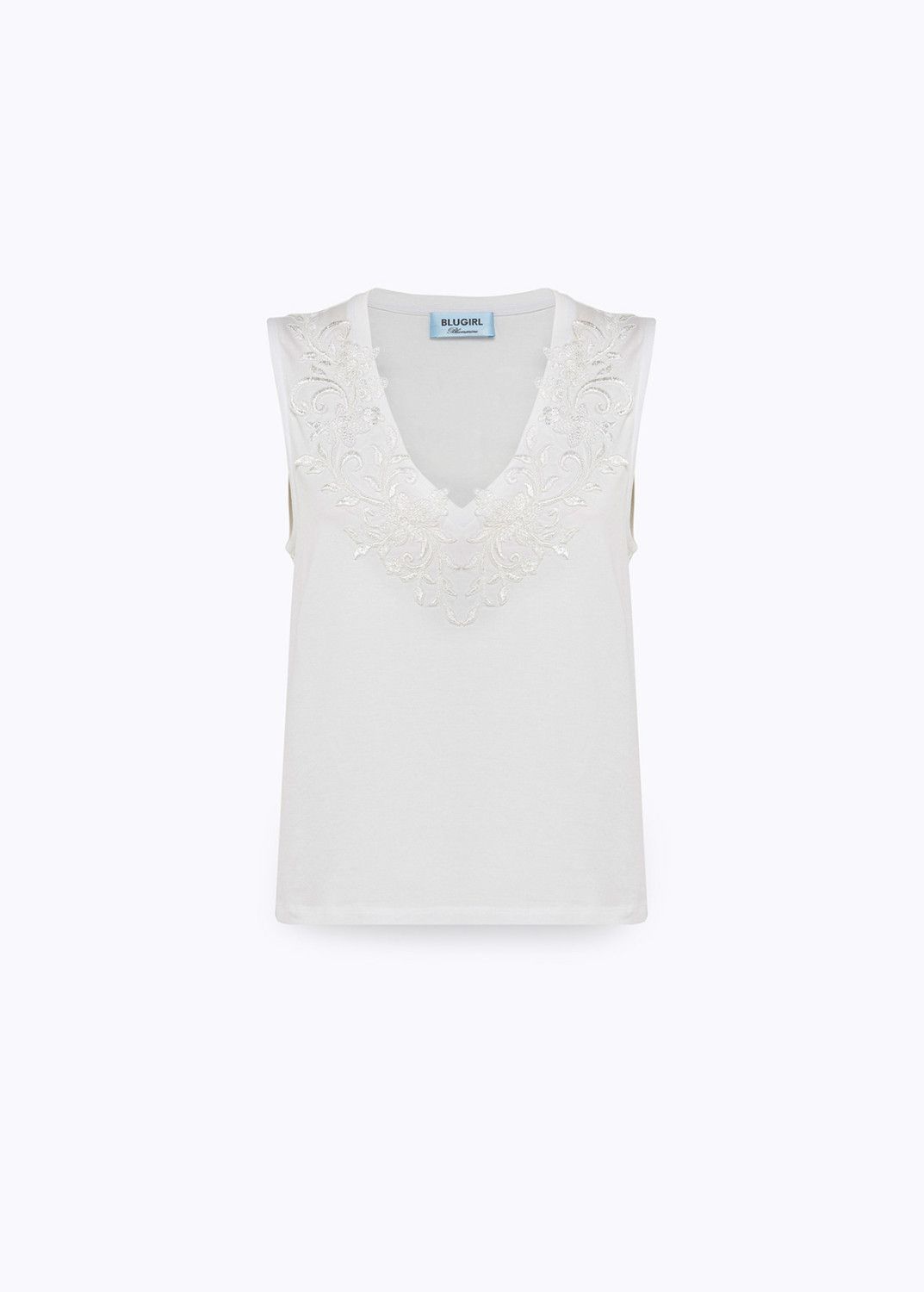 TOP VAN BLUGIRL RA6152 J5003 11111 Bianco ottico