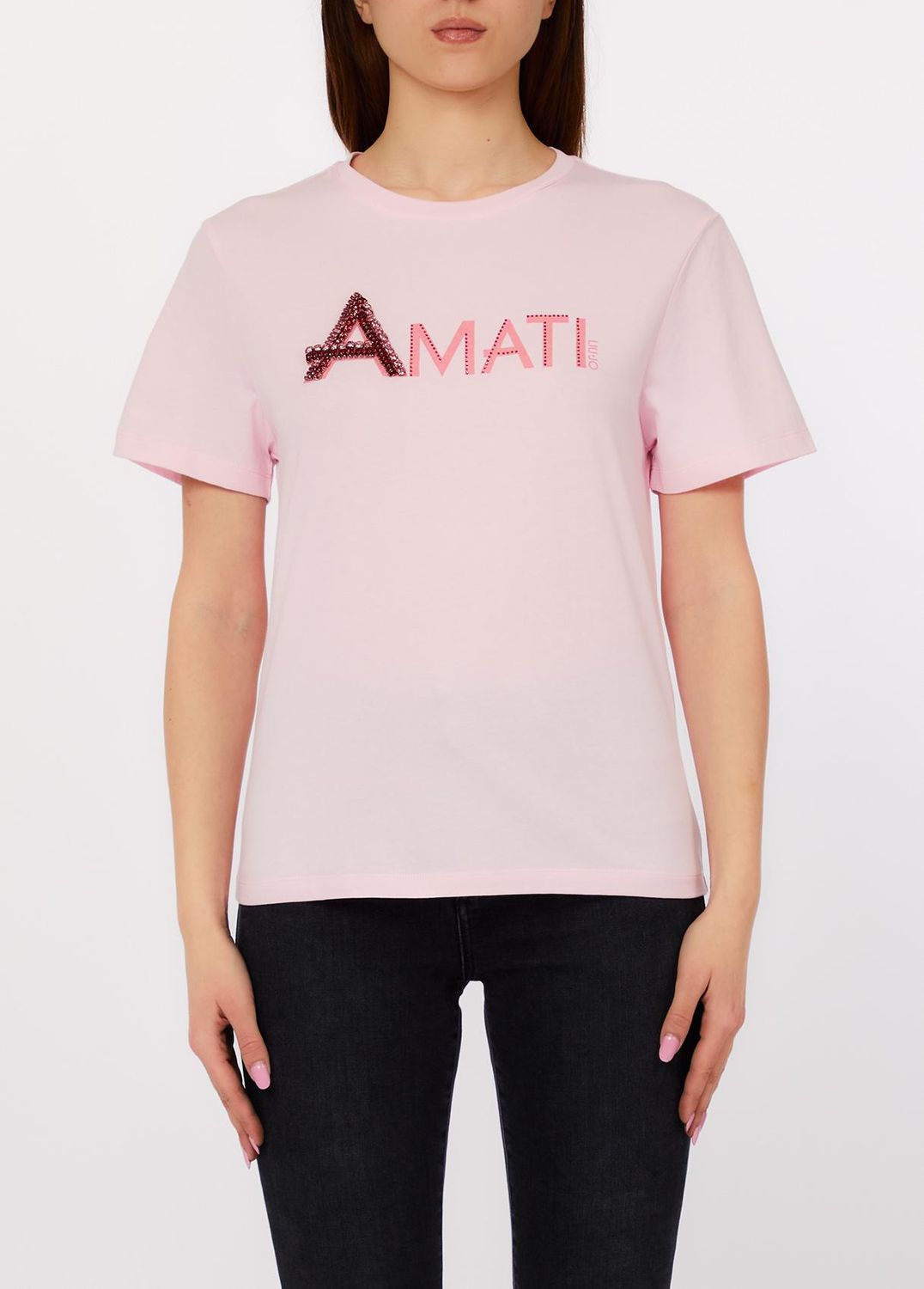 T-SHIRT VAN LIU JO WA6431-JS904 P9324 PINK POWD.AMATI LIUJ