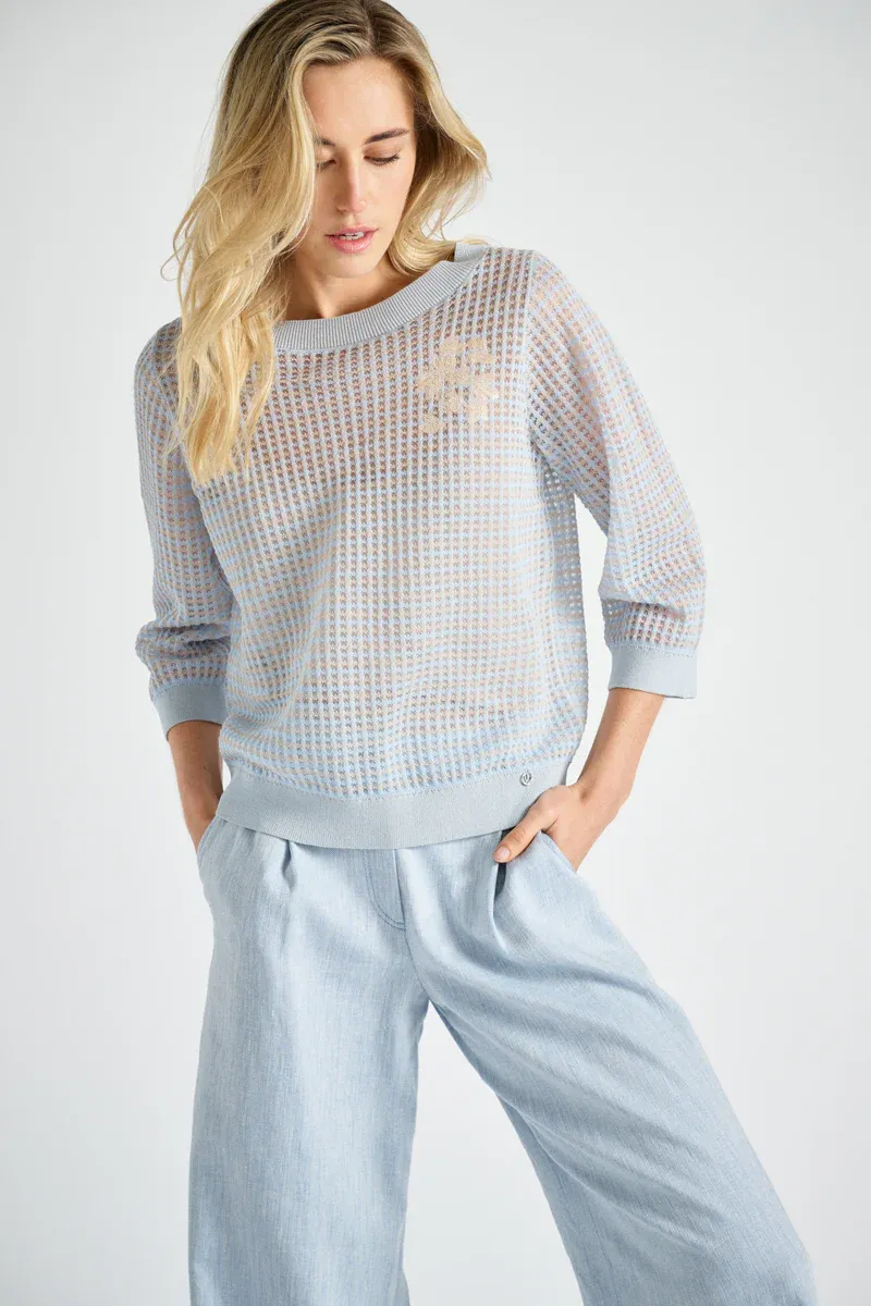 PULL VAN MARIE MERO PU45/SKY+BEI SKY/BEIGE