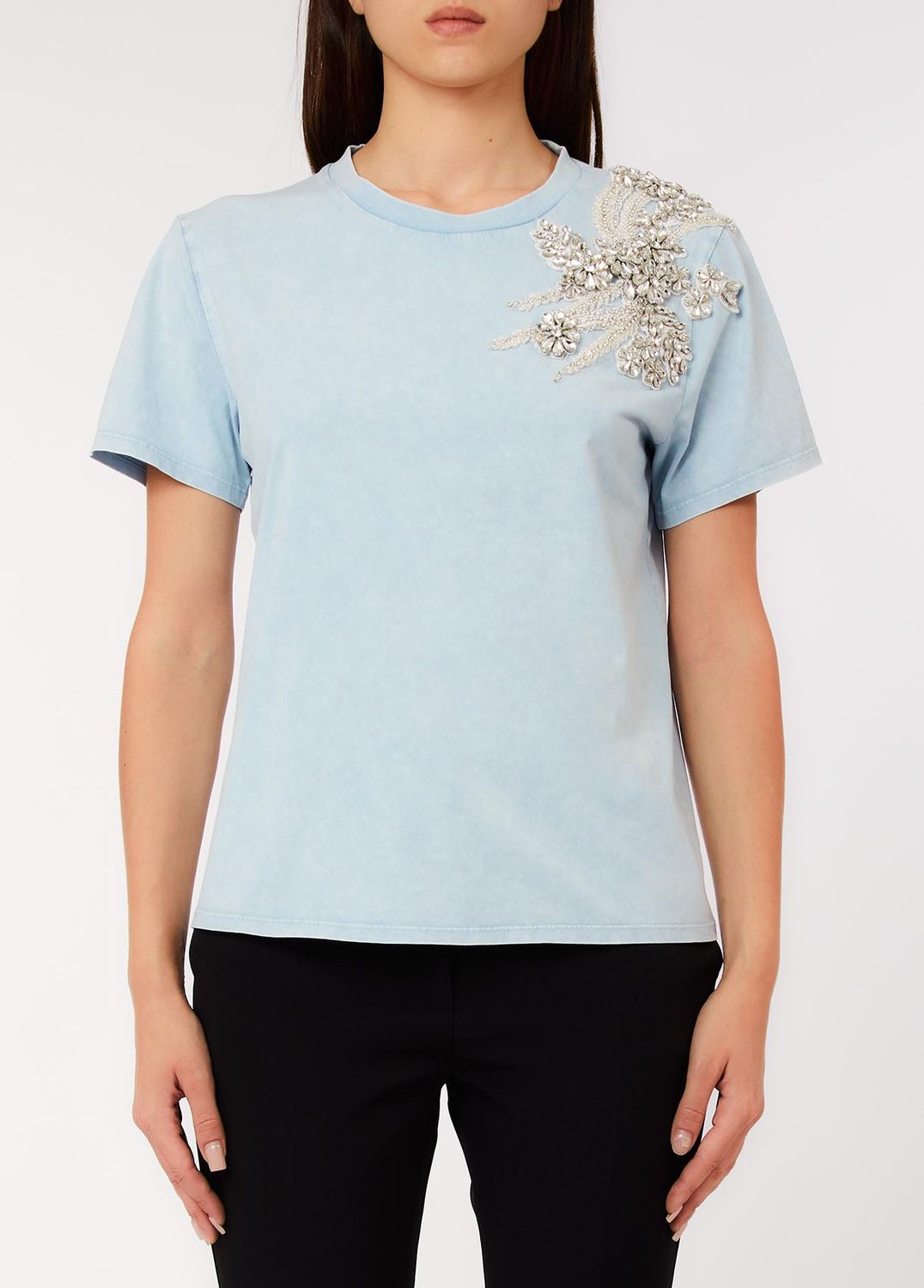 T-SHIRT VAN LIU JO CA6010-J3868 P9748 PATCH ON CIELO ST.WA