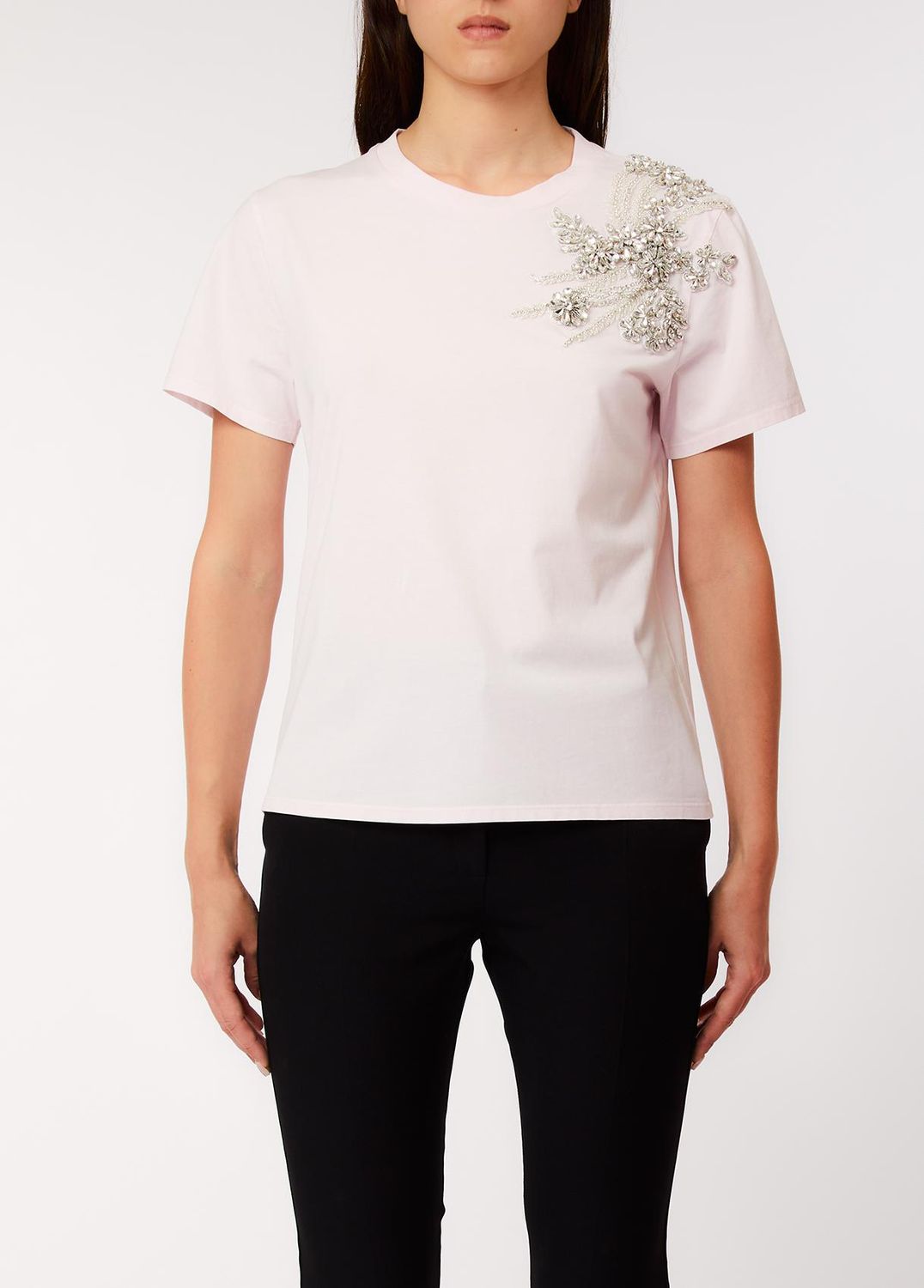T-SHIRT VAN LIU JO CA6010-J3868 P9749 PATCH ON ROSA T.ST.W