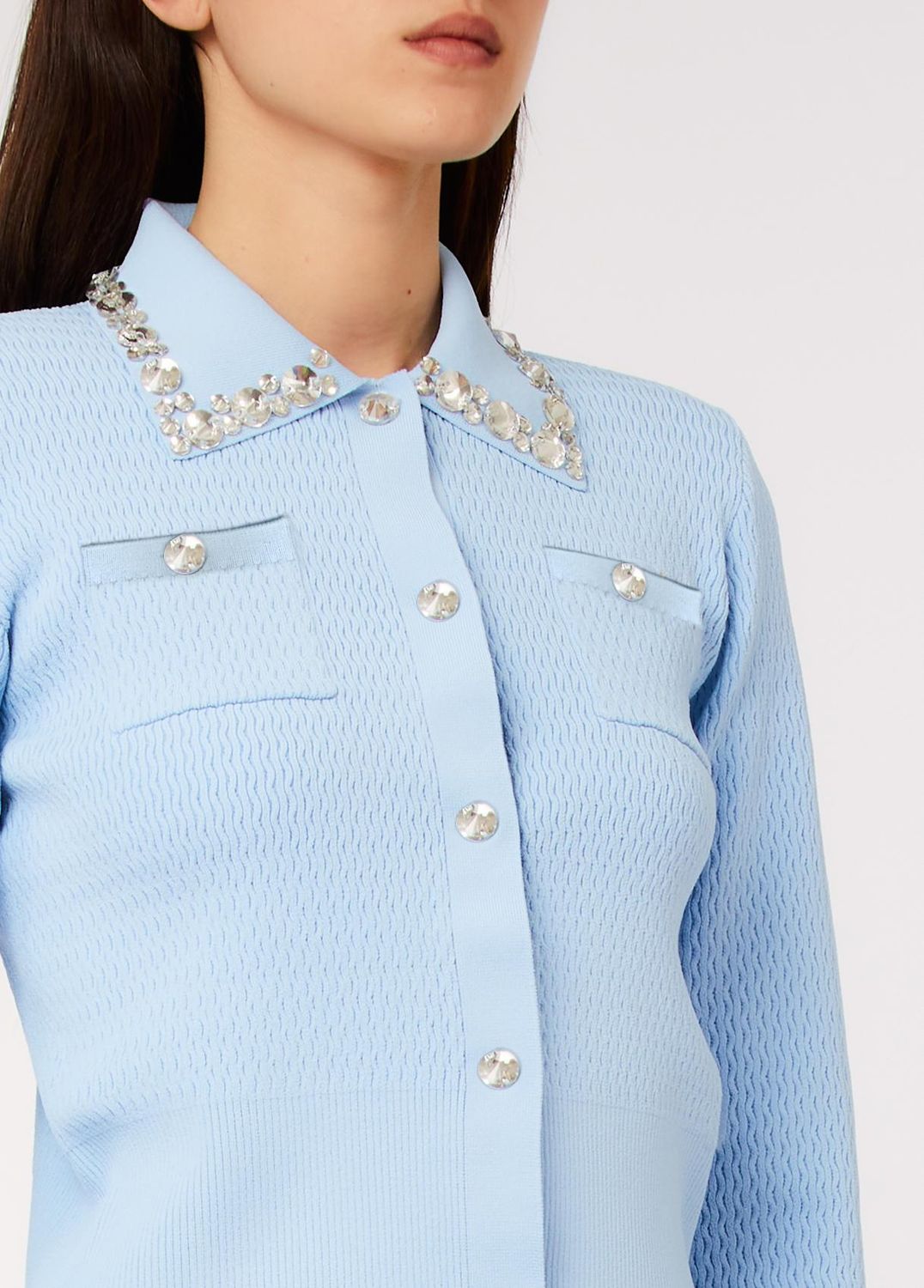 GILET VAN LIU JO CA6020-MS55N P9580 CIELO AZUR
