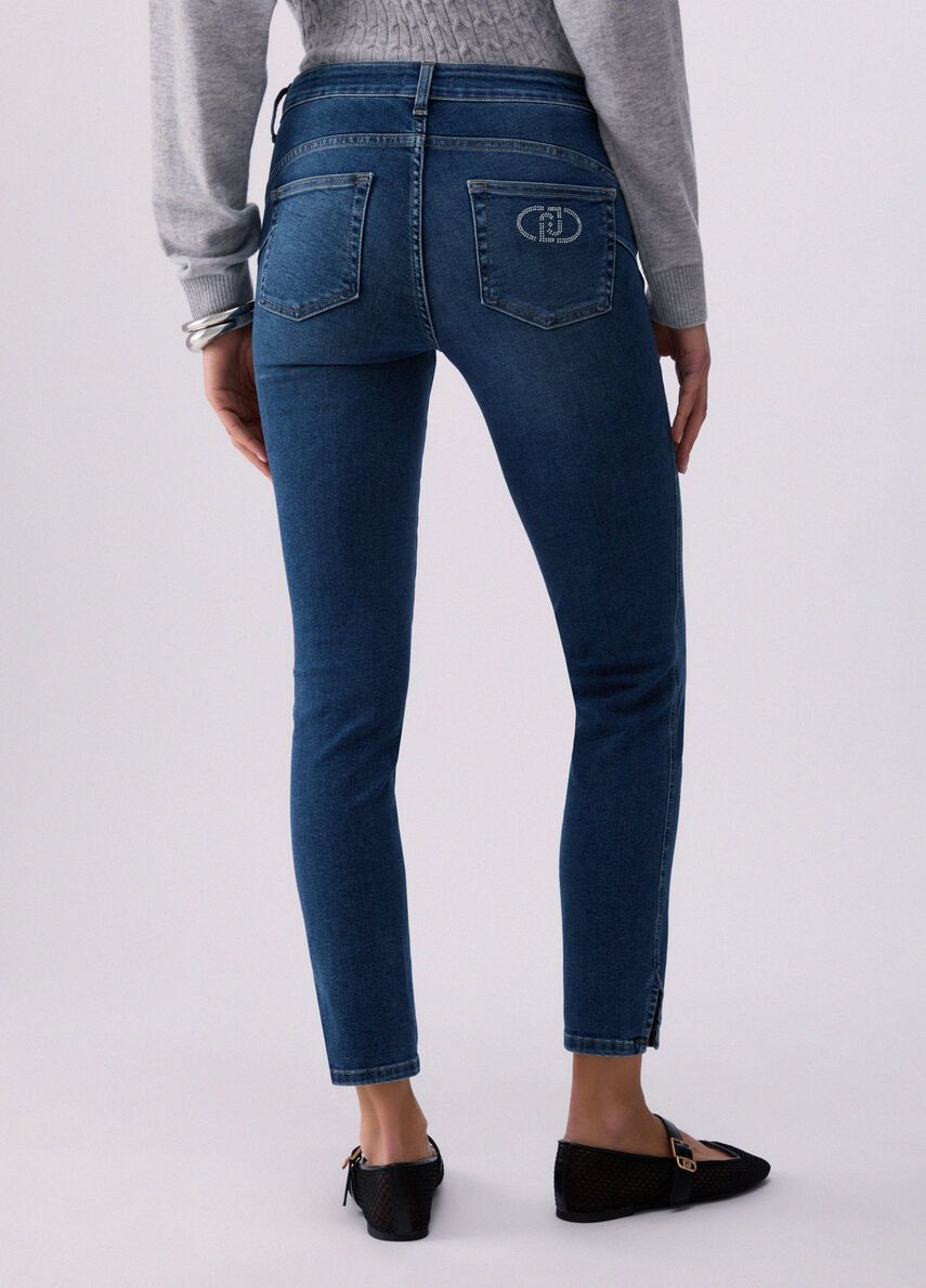 BROEK VAN LIU JO UA6012-DS085 79073 DEN.BLUE DK.ATLANTIC